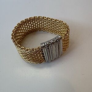 Stunning 18K Gold Plated Mesh Bracelet by Erica Zap Designs
